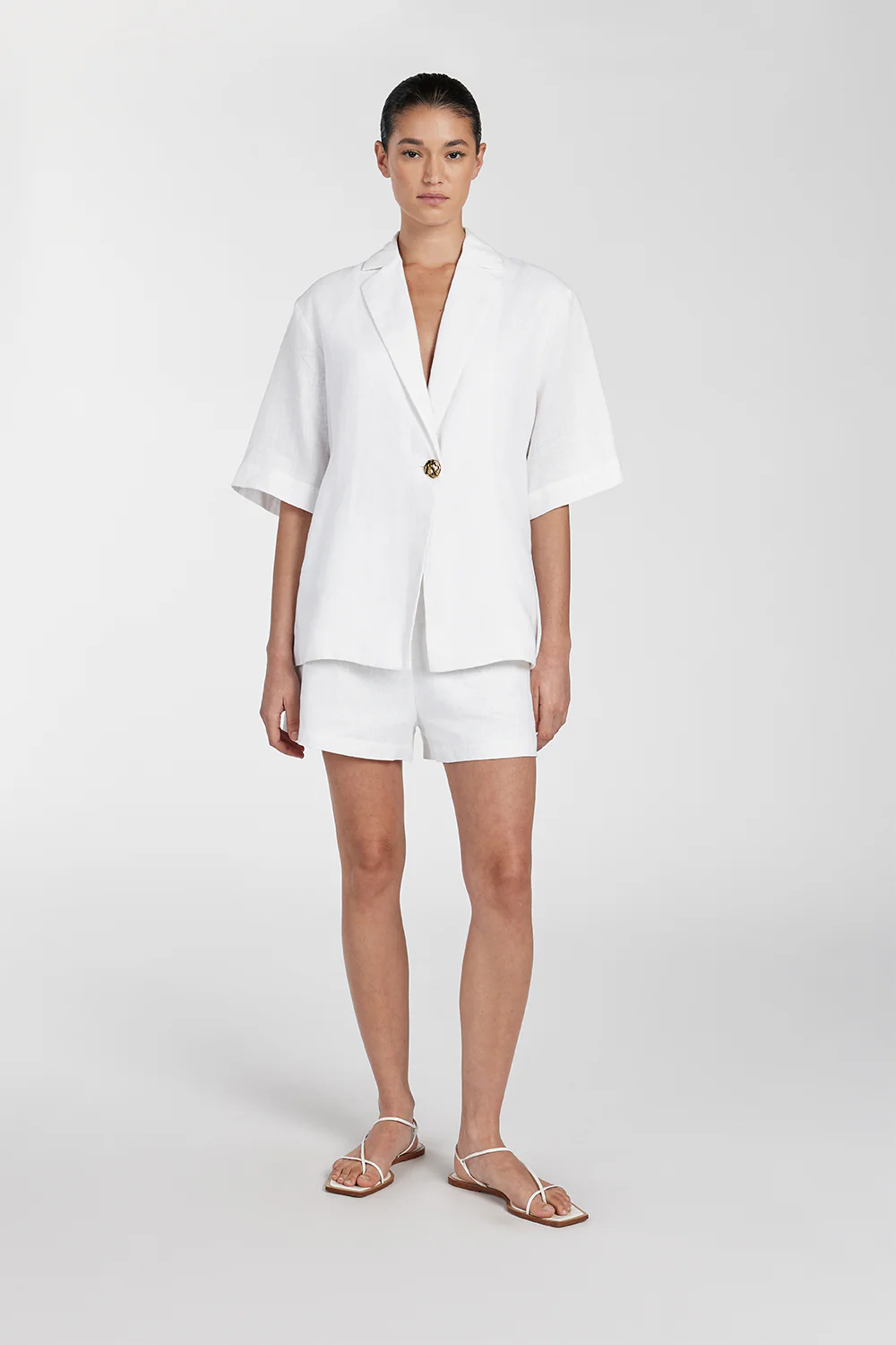 CORY WHITE LINEN SHORT - Yukikoi