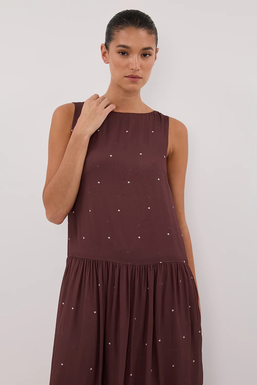 MELROSE WALNUT MIDI DRESS - Yukikoi