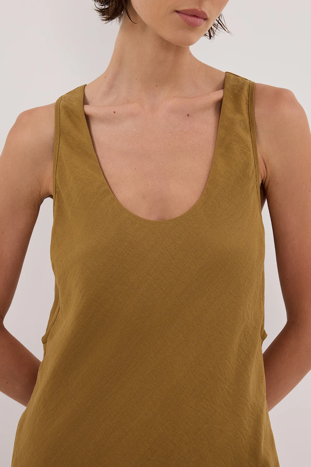 SHILOH FERN SCOOP NECK DRESS - Yukikoi