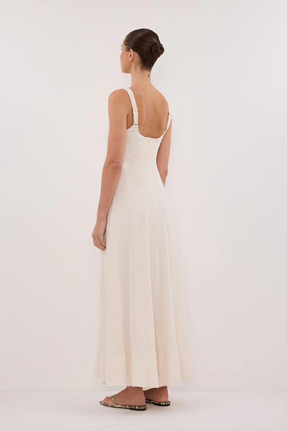 CANNE CREAM MIDI DRESS - Yukikoi