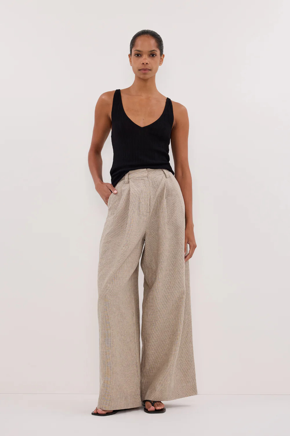 ELIAS OAT LINEN BLEND PANT - Yukikoi