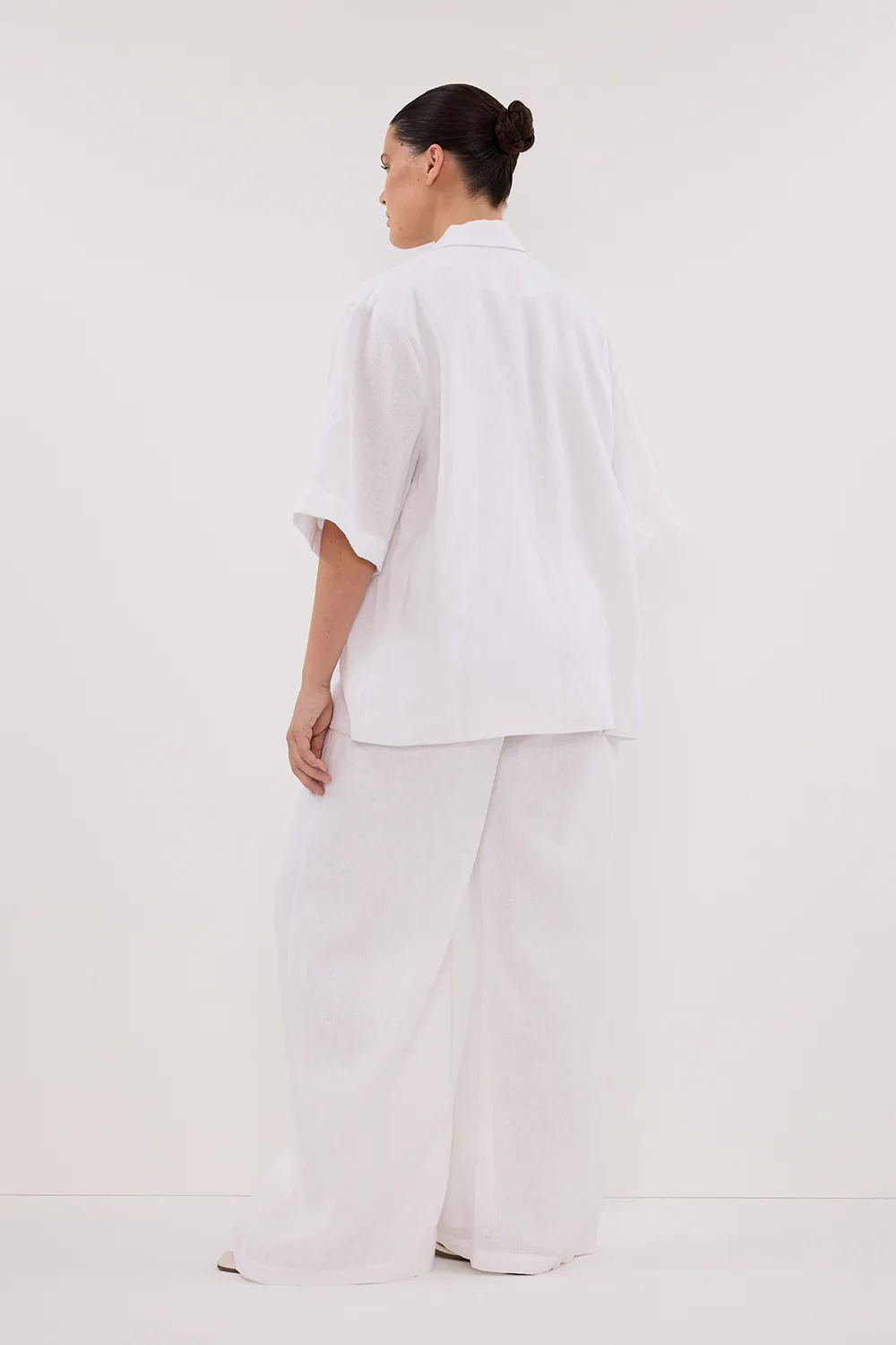 NALA WHITE LINEN RESORT SHIRT - Yukikoi