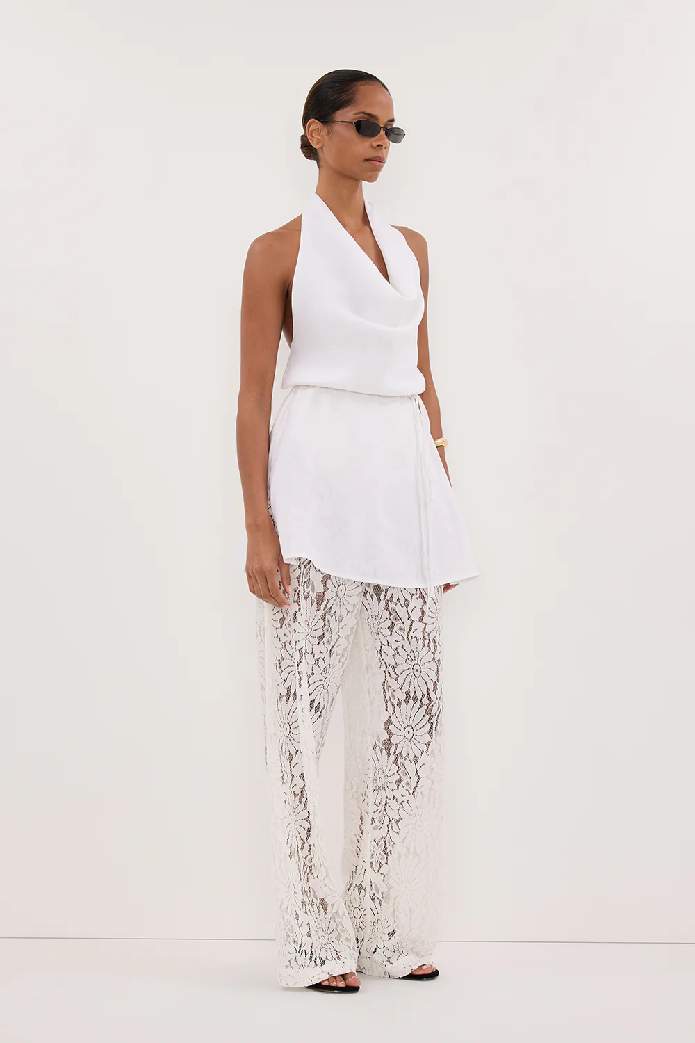 WILMA WHITE LACE PANT - Yukikoi