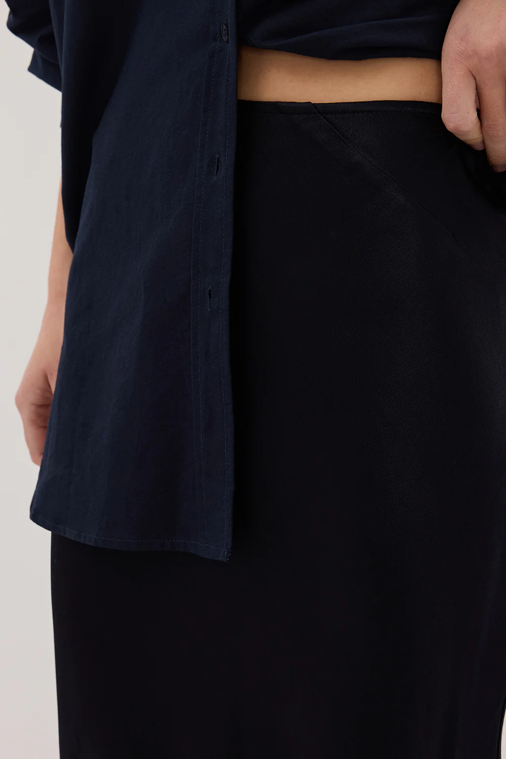 CHARLI INK SATIN MAXI SKIRT - Yukikoi