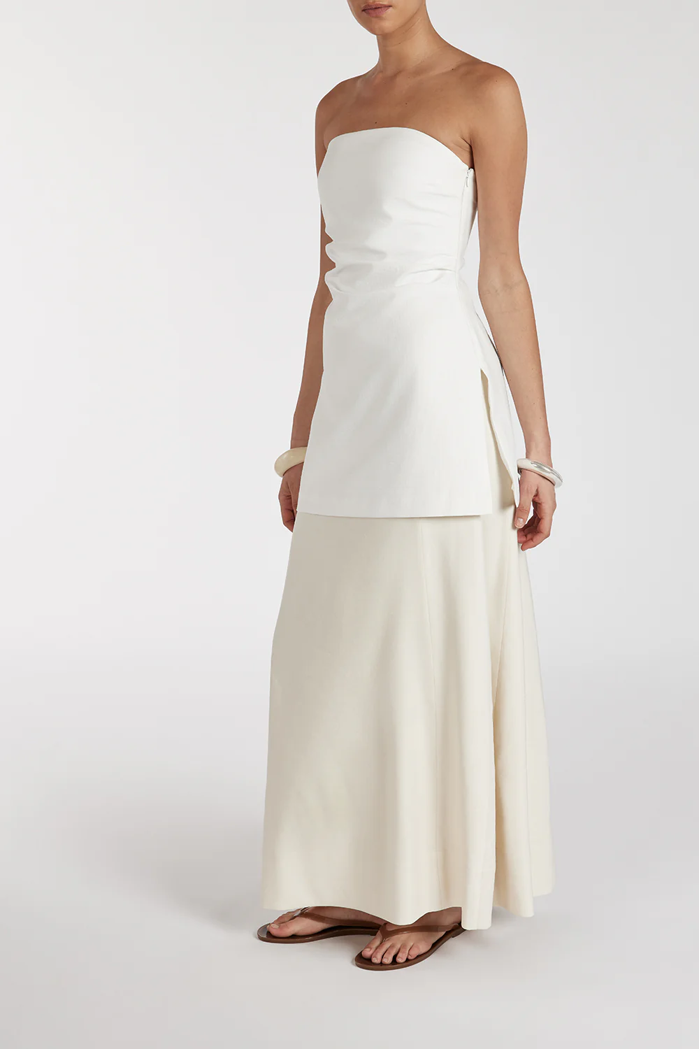 BRAX CREAM MIDI SKIRT - Yukikoi