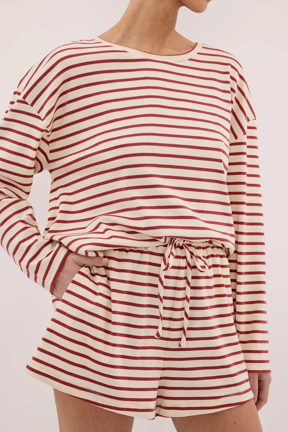 NOLA SAHARA STRIPE LONG SLEEVE TEE - Yukikoi