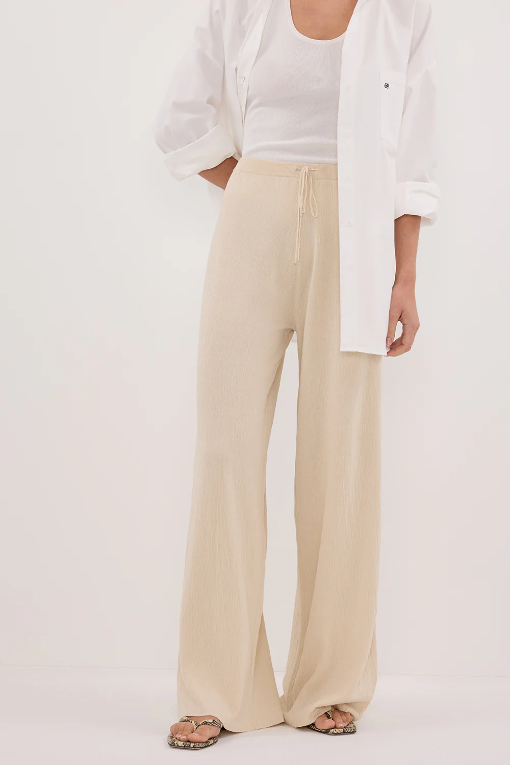 ALIAS NATURAL TEXTURED KNIT PANT - Yukikoi