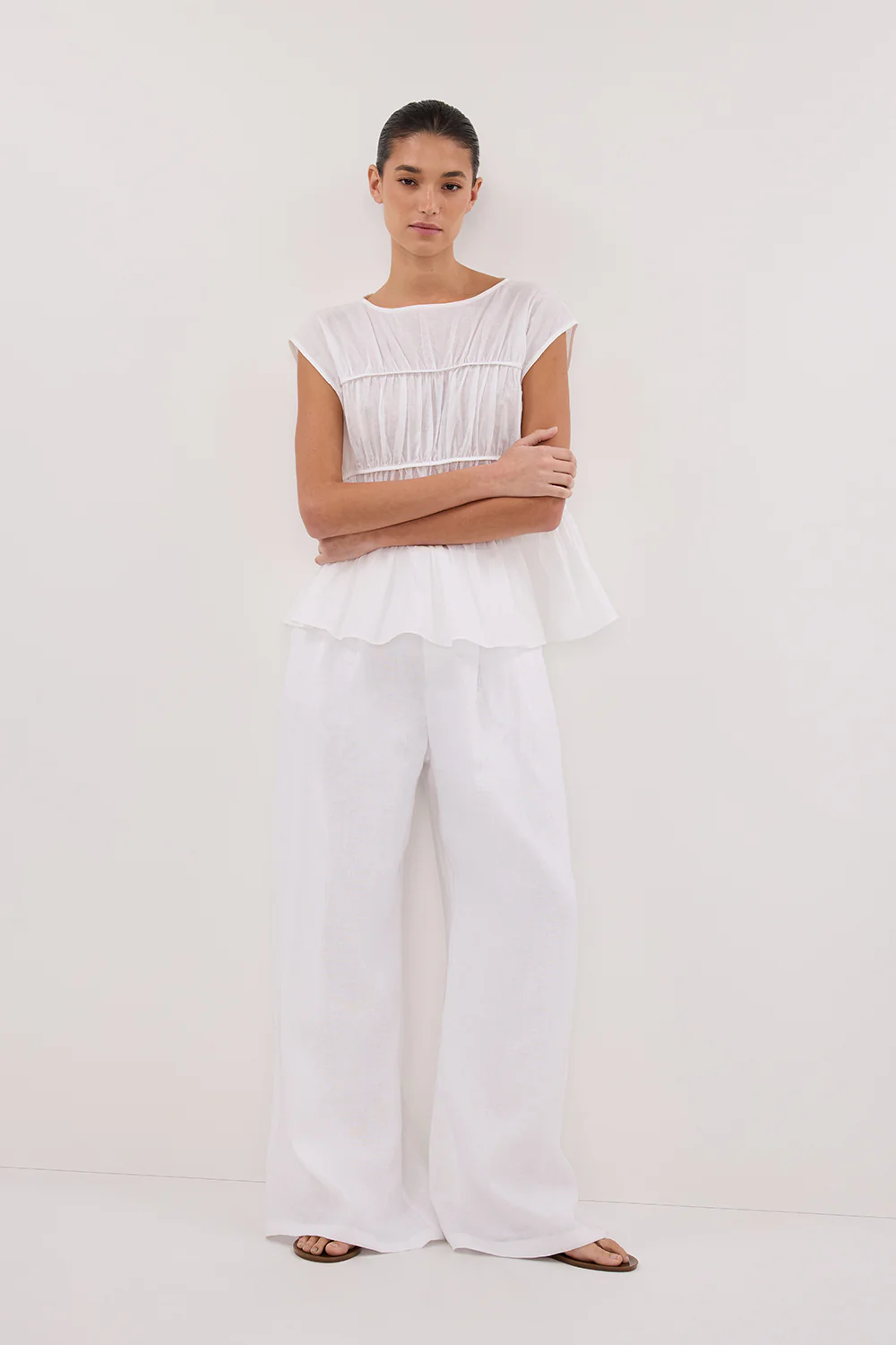 HOLDEN WHITE LINEN PANT - Yukikoi