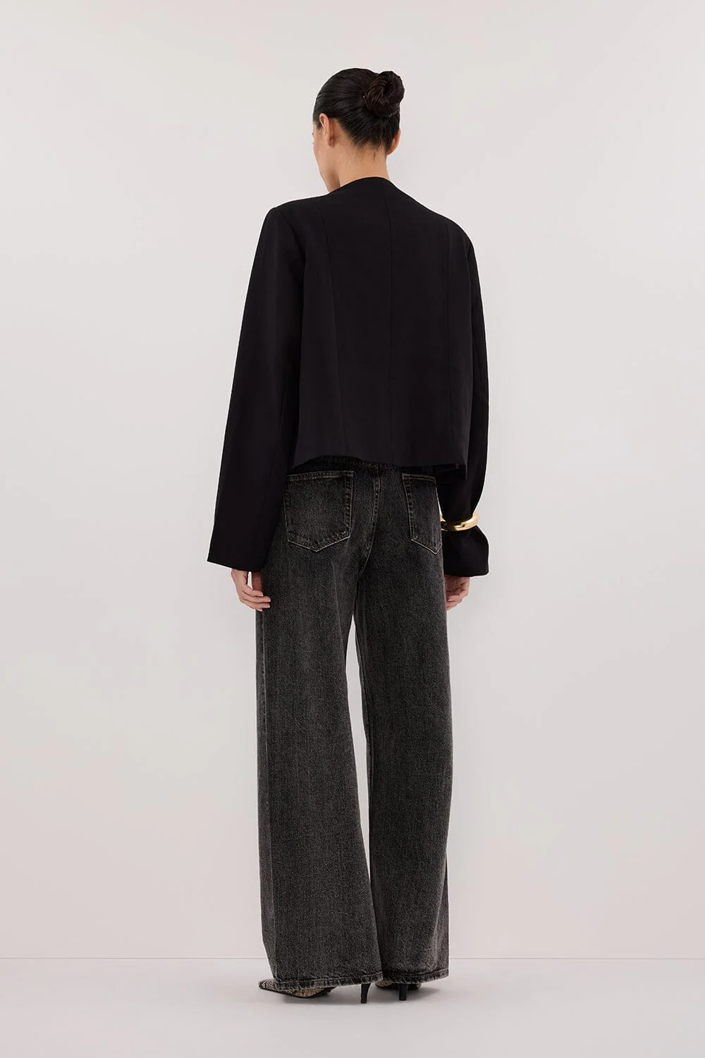 REAGAN 2.0 WASHED BLACK SLOUCHY JEAN - Yukikoi