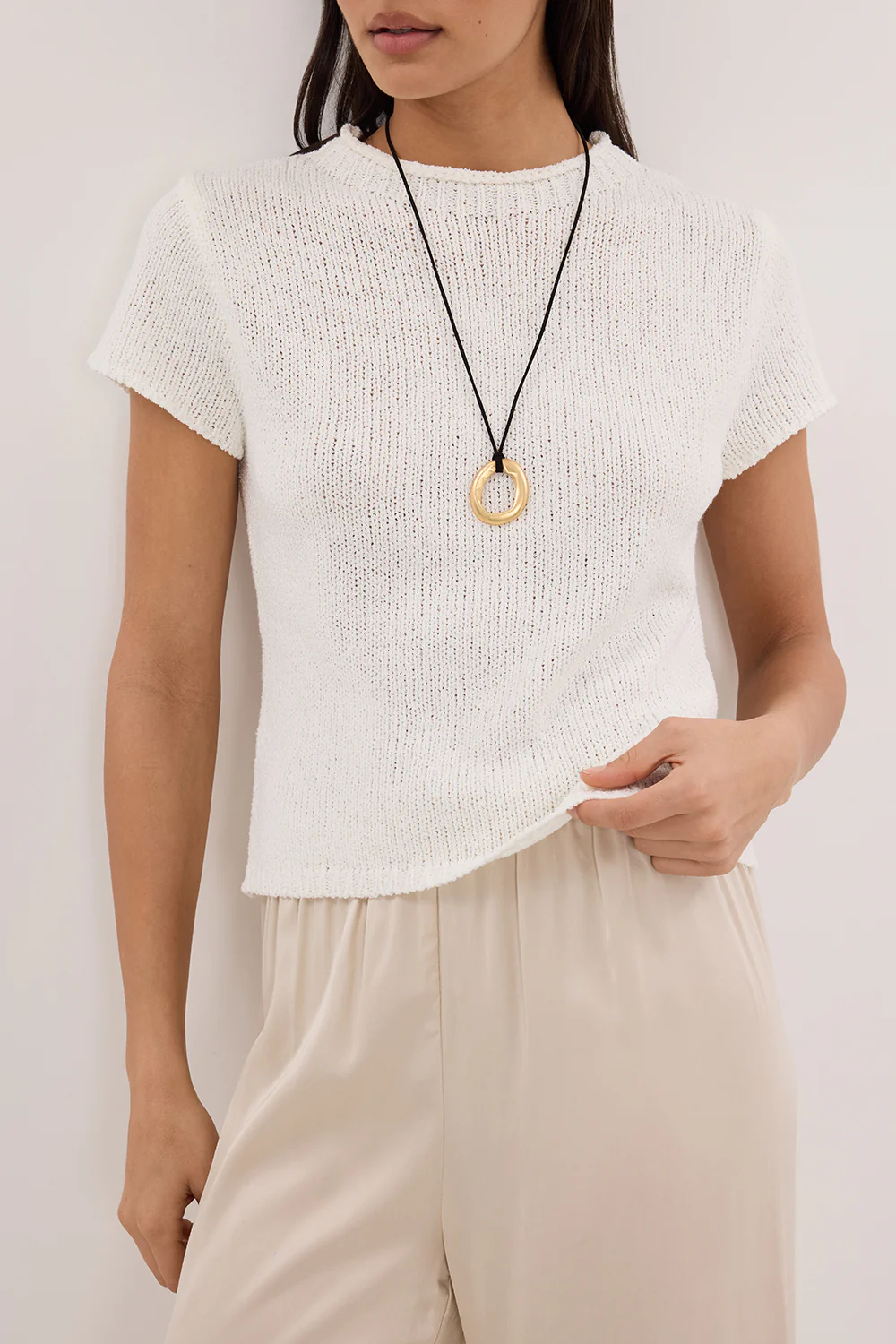 LEO OFF WHITE KNIT TOP - Yukikoi