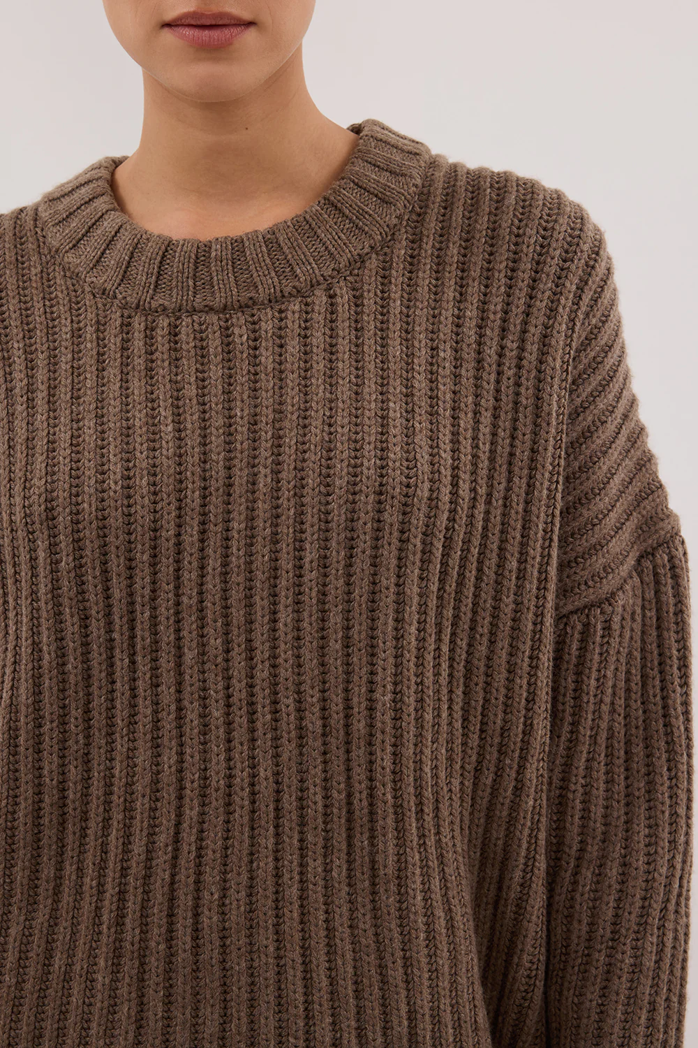 MARLEY CHOC MARLE KNIT JUMPER - Yukikoi