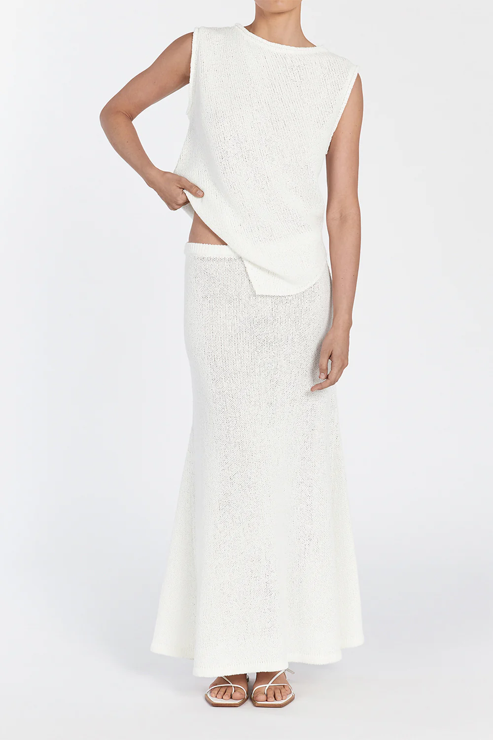 ALTHEA OFF WHITE MAXI SKIRT - Yukikoi