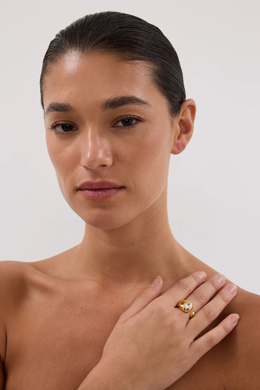 AMBER SCEATS VESPER RING GOLD - Yukikoi