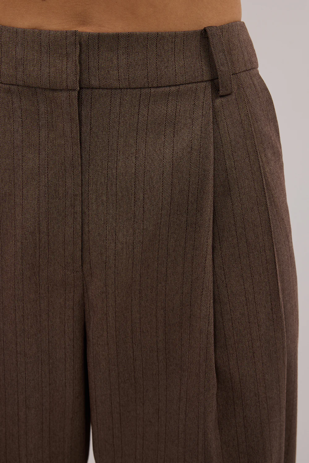 HAILEY CHOC STRIPE RELAXED PANT - Yukikoi