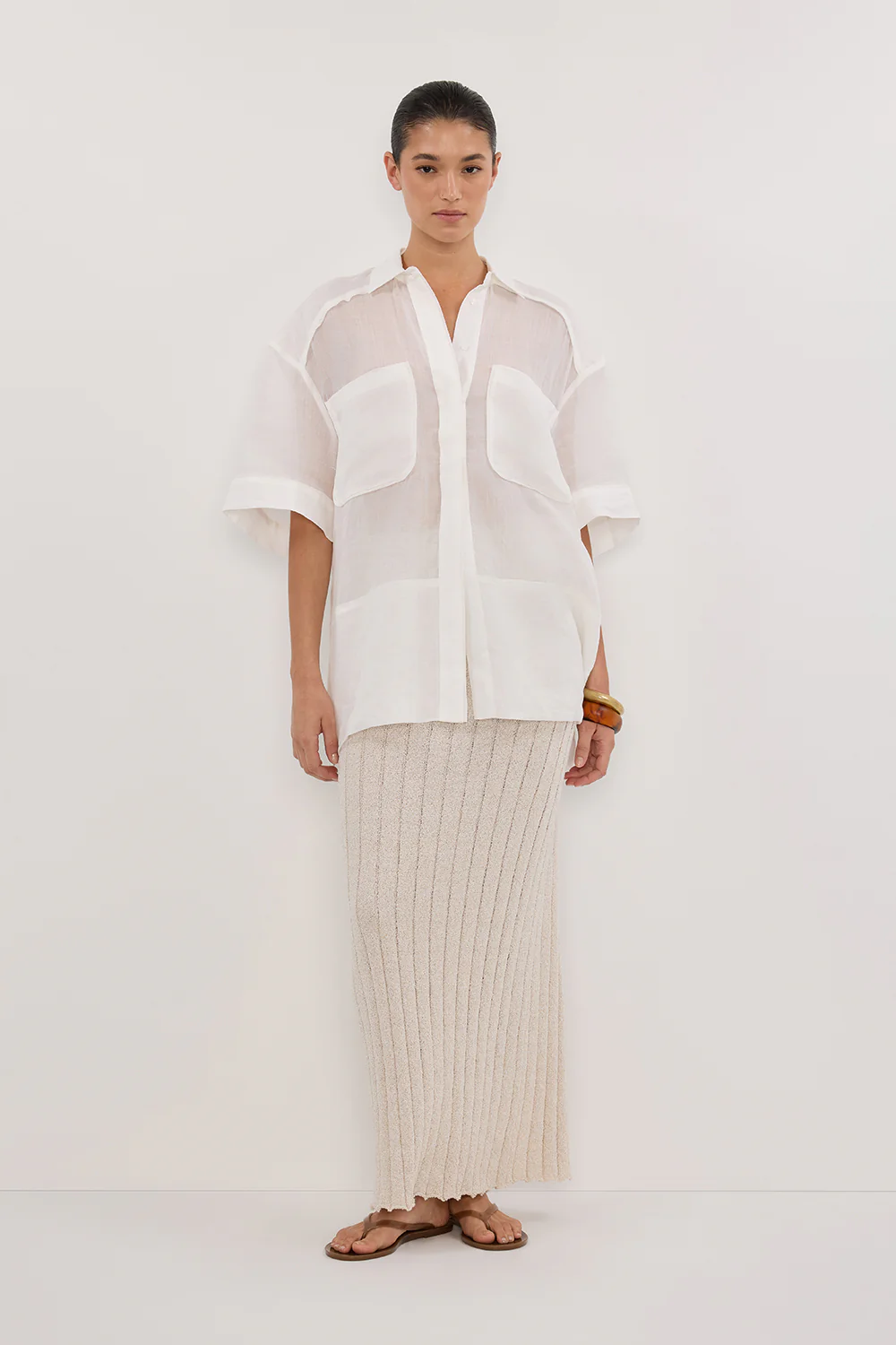 REM STONE KNIT MIDI SKIRT - Yukikoi