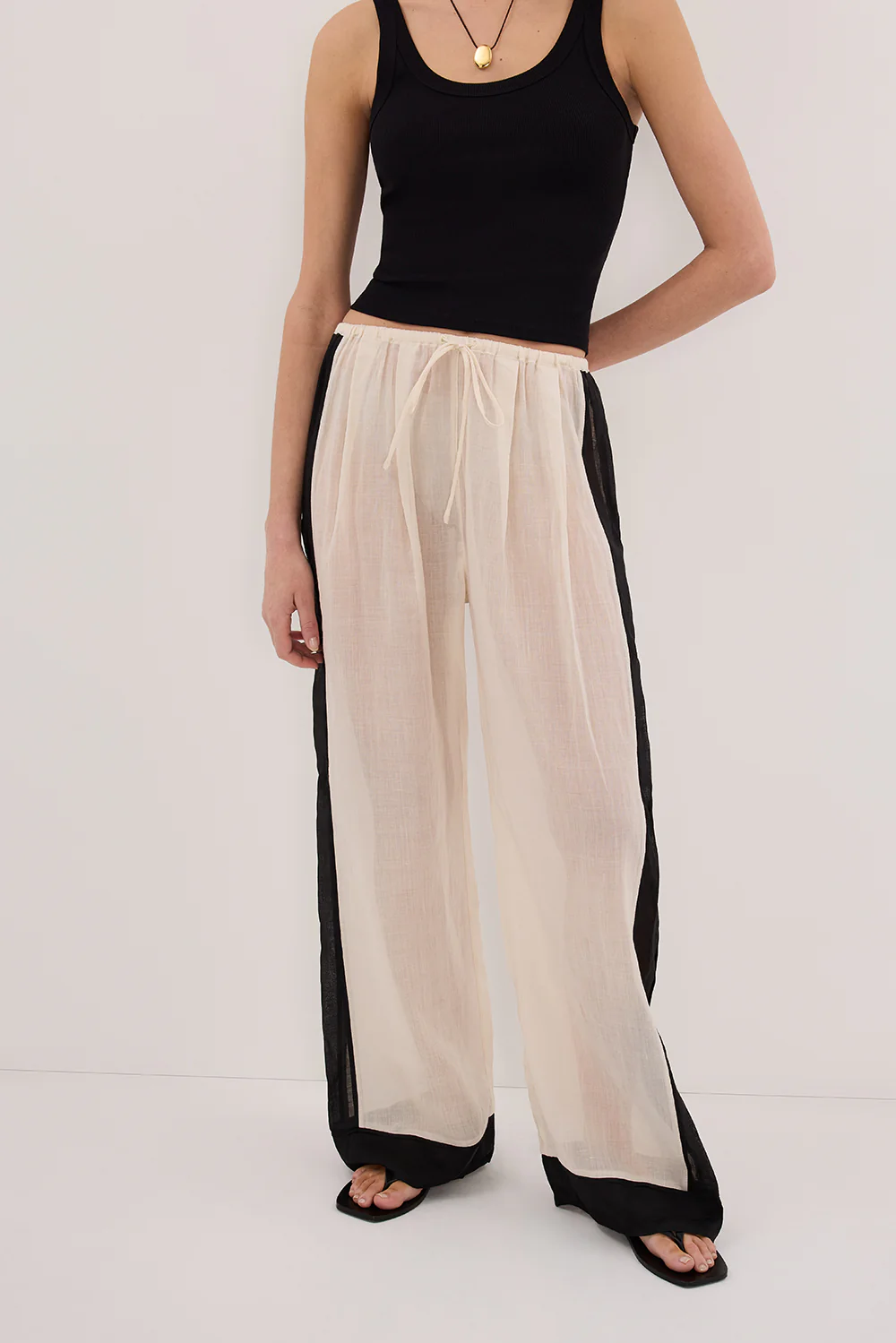 VIVIANNA SANDSTONE RAMIE PANT - Yukikoi