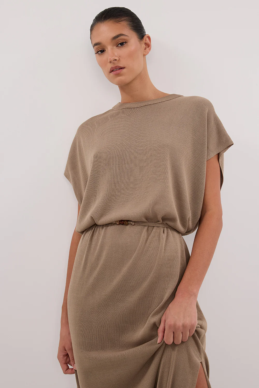 JACKI SAGE SLEEVELESS KNIT MAXI DRESS - Yukikoi