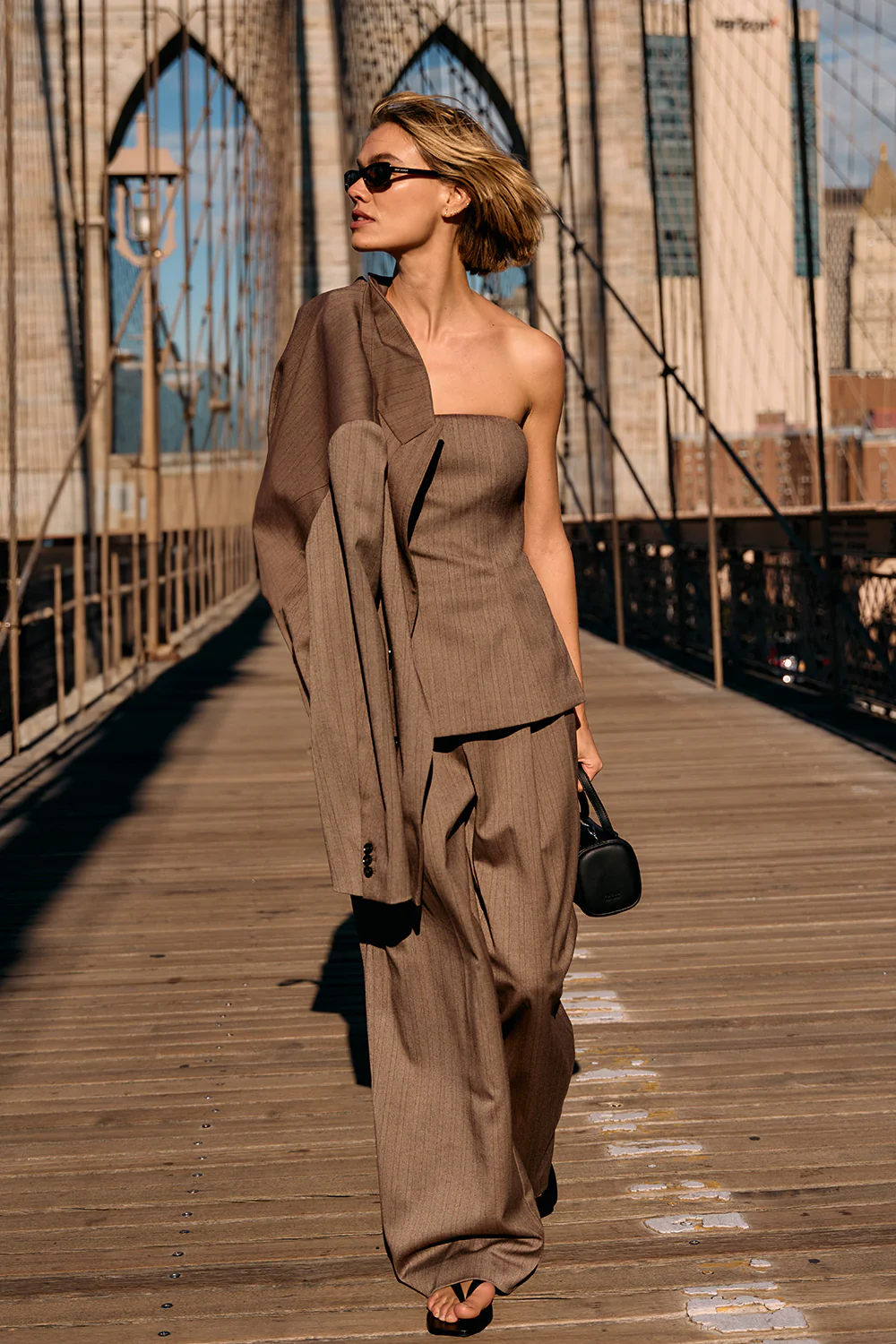 HAILEY CHOC STRIPE RELAXED PANT - Yukikoi