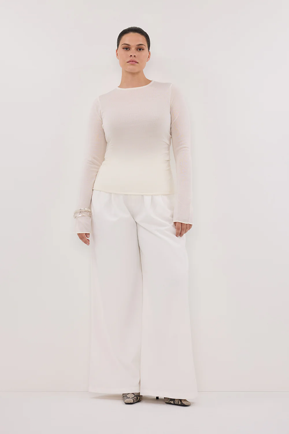 NICO OFF WHITE MERINO KNIT TOP - Yukikoi