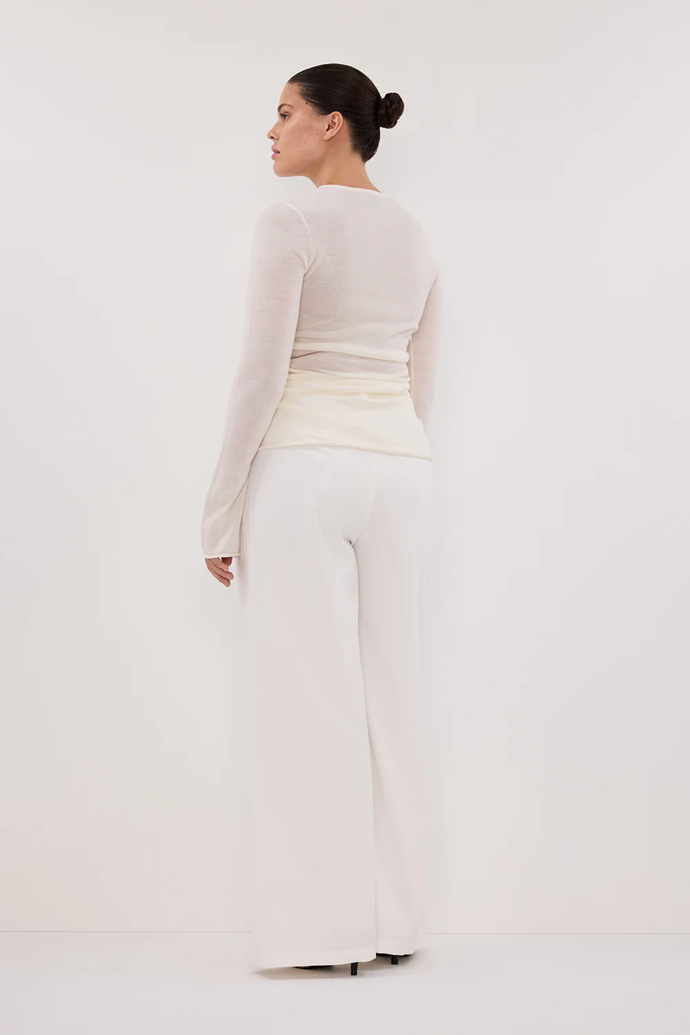 NICO OFF WHITE MERINO KNIT TOP - Yukikoi