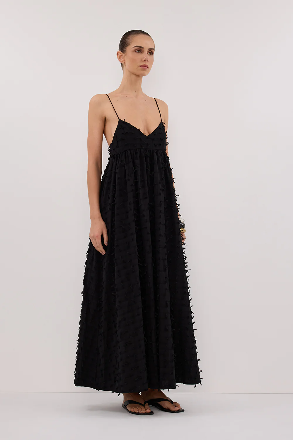 PALOMA BLACK BABYDOLL MIDI DRESS - Yukikoi