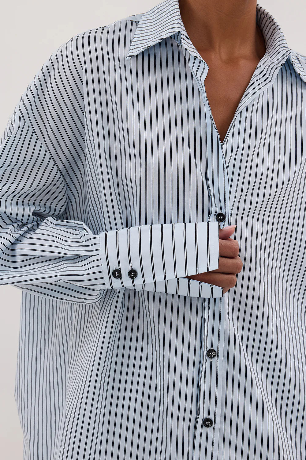 SABLE ICE BLUE SILK BLEND SHIRT - Yukikoi