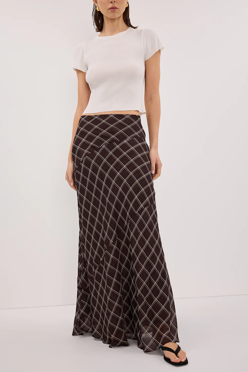 ARLINGTON CHOC MIDI SKIRT - Yukikoi