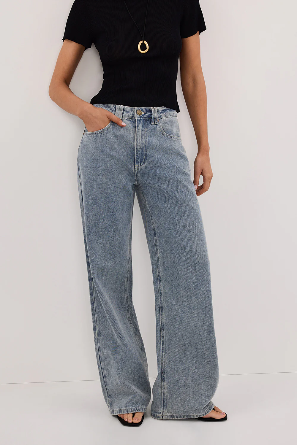 REAGAN 2.0 LIGHT BLUE TALL SLOUCHY JEAN - Yukikoi