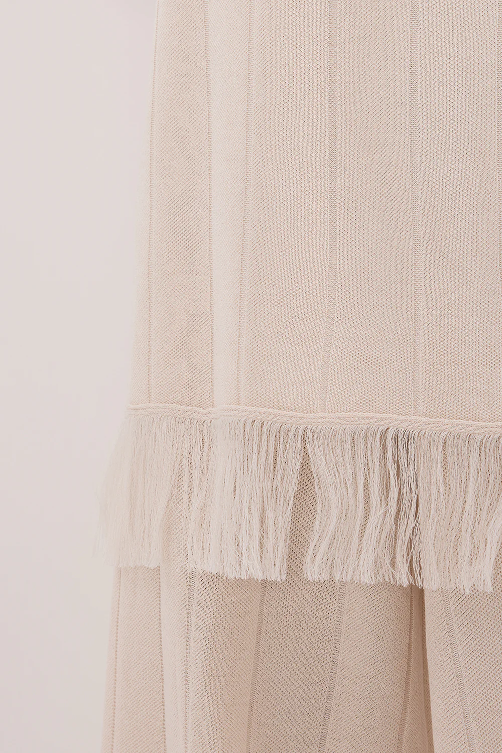 ARIA CREAM FRINGED TUNIC TOP - Yukikoi