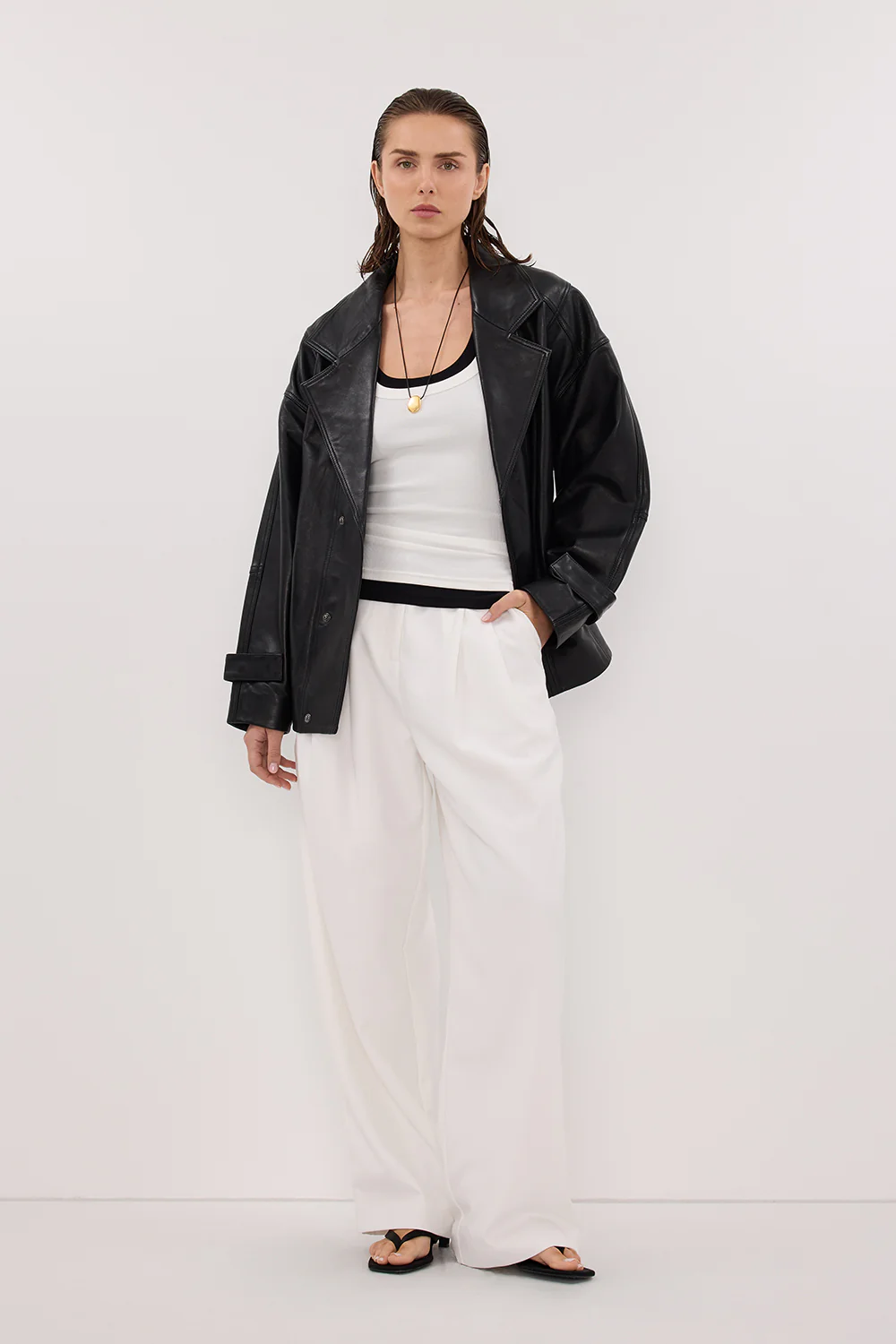 EDEN WHITE?TAILORED PANT - Yukikoi