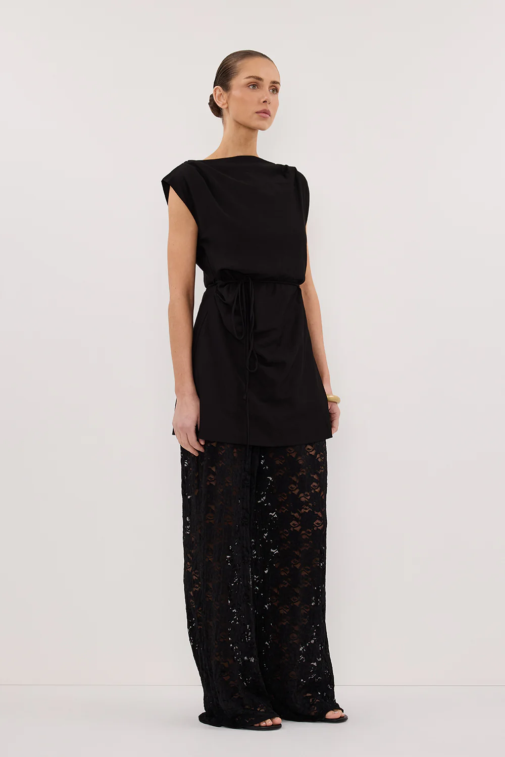 LOULA BLACK LACE PANT - Yukikoi