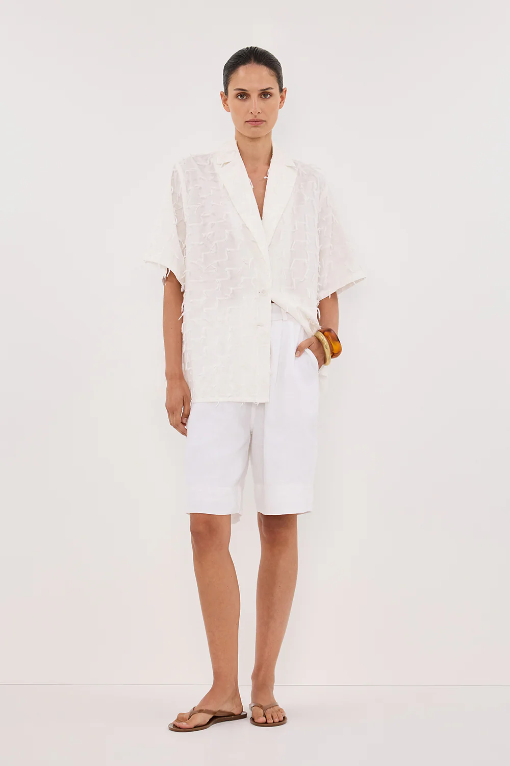 PALOMA WHITE COTTON SHIRT - Yukikoi