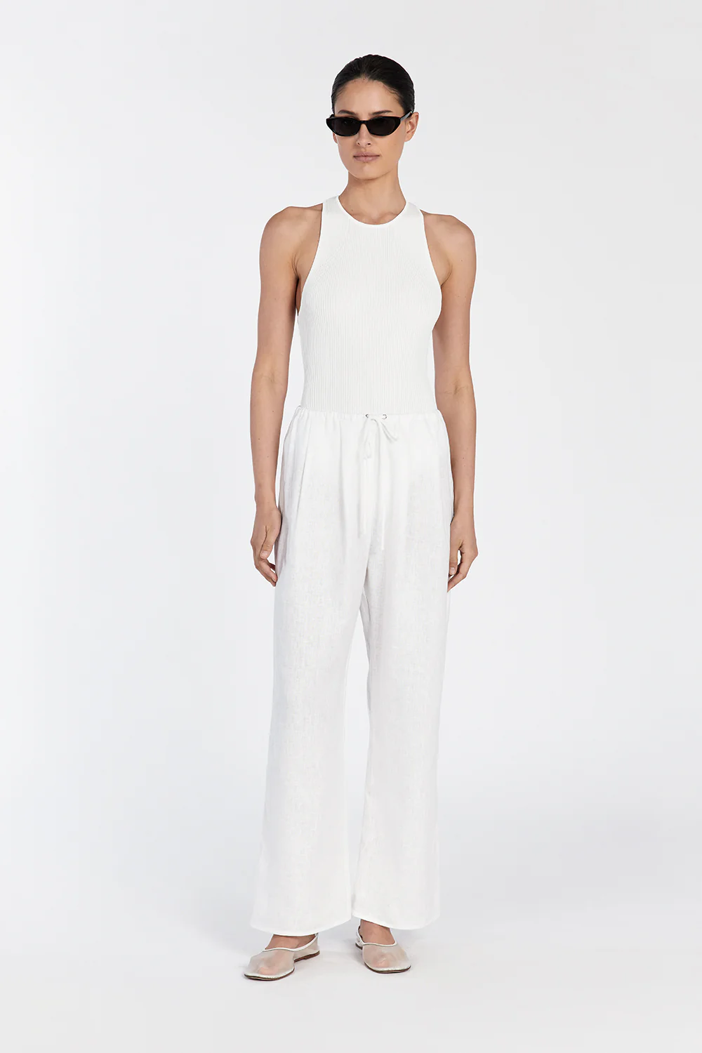 MARTHA OFF WHITE RACER BODYSUIT - Yukikoi