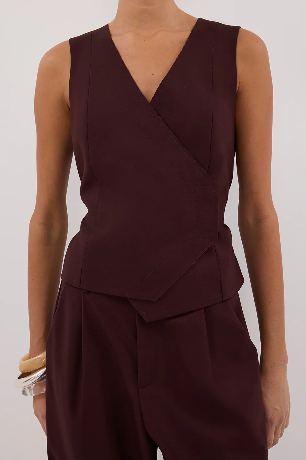 CAMILLA WALNUT ASYM TOP - Yukikoi