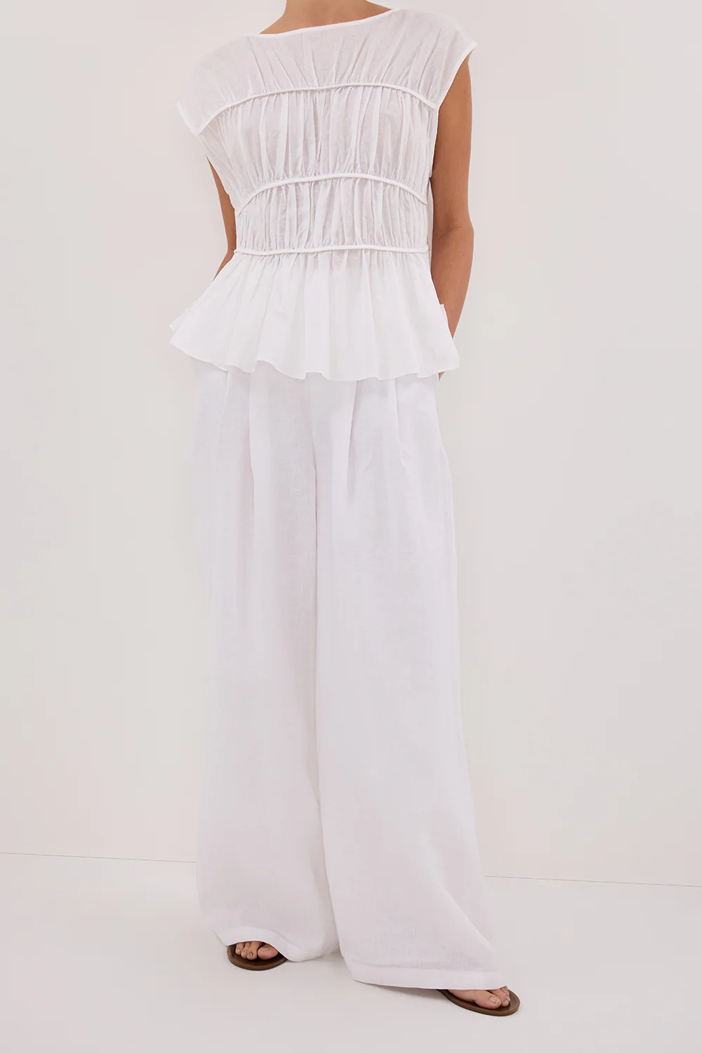 HOLDEN WHITE LINEN PANT - Yukikoi