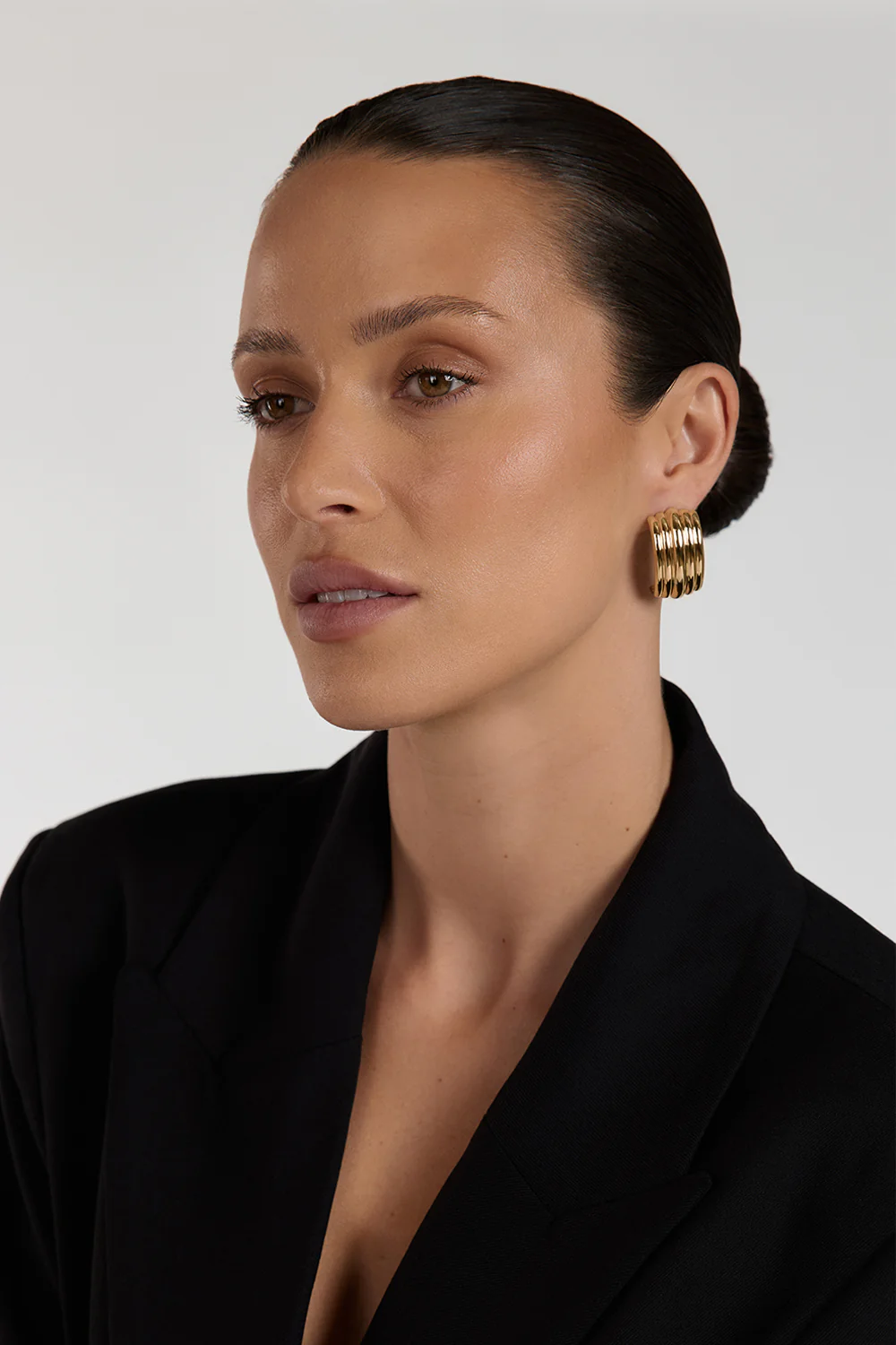 M  GA WATERFALL LARGE GOLD EARRING - Yukikoi