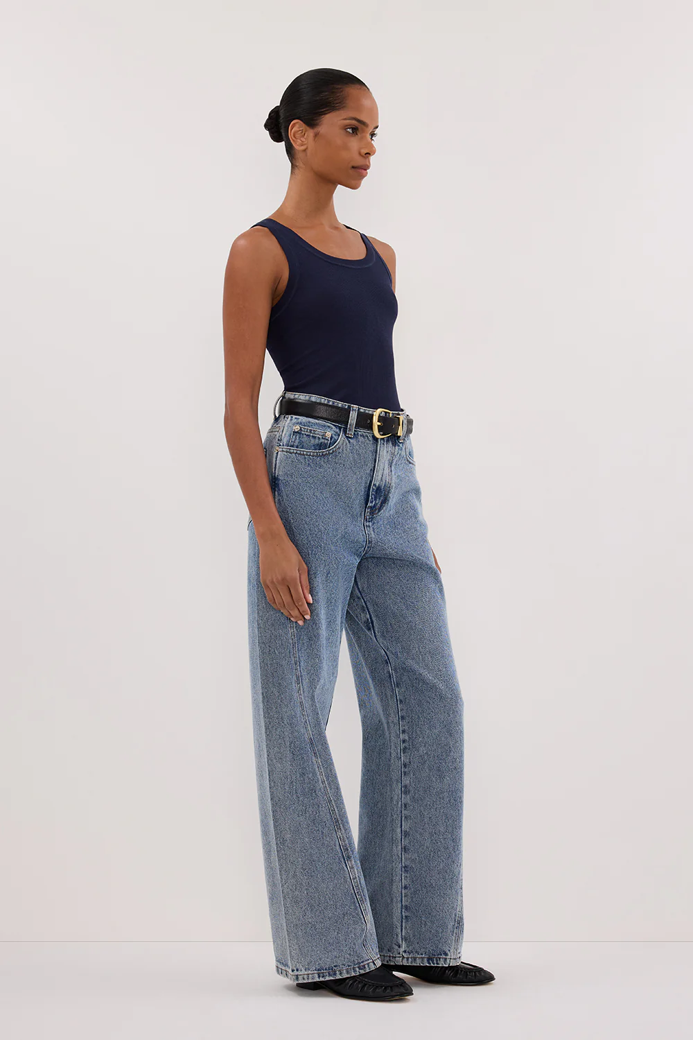 LEE NAVY KNIT TANK - Yukikoi