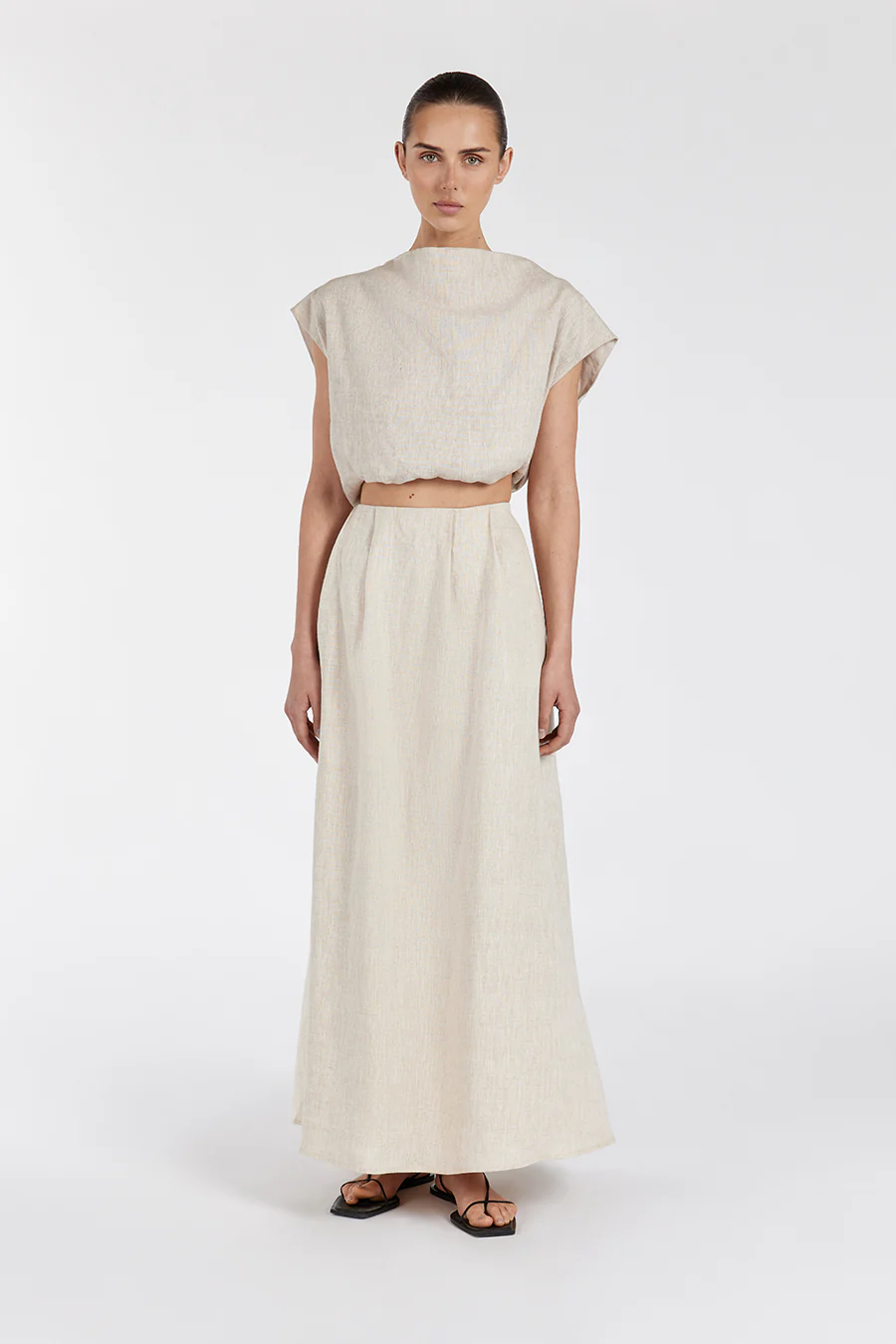 AMY NATURAL LINEN BUBBLE TOP - Yukikoi