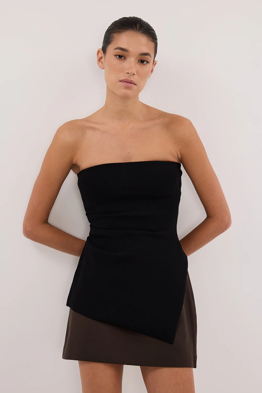 SOHO BITTER CHOC TAILORED SKORT - Yukikoi