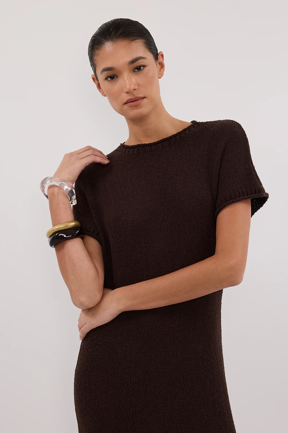 ERIN CHOC KNIT MAXI DRESS - Yukikoi