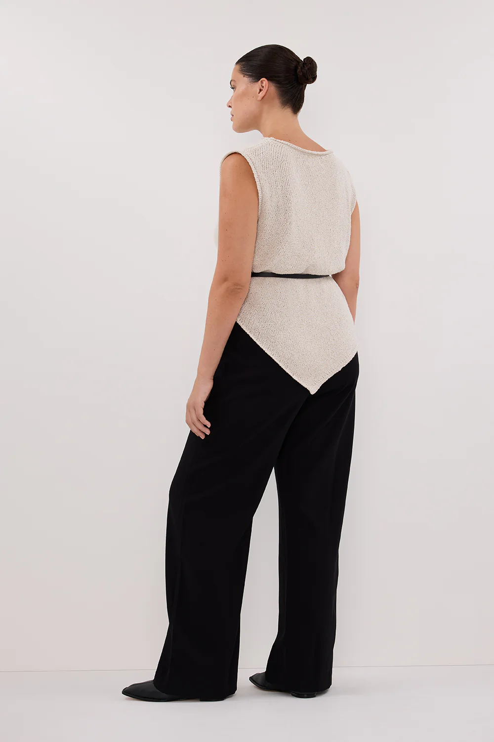 ALTHEA STONE ASYM KNIT TOP - Yukikoi