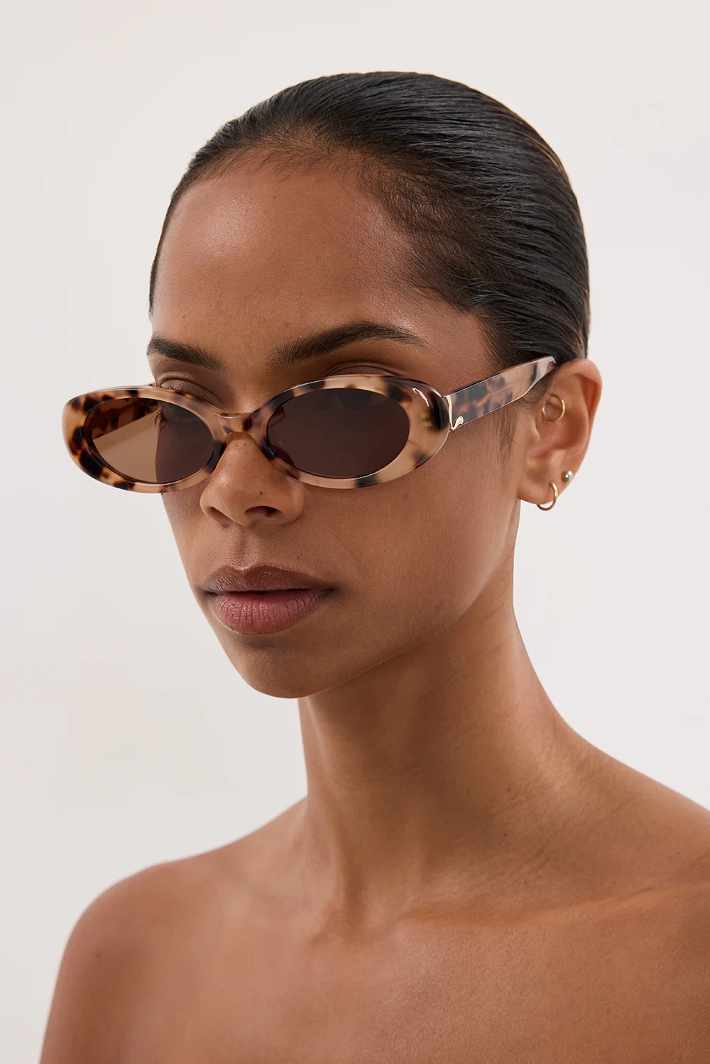 LUV LOU THE MORGAN CREAM TORT SUNGLASSES - Yukikoi