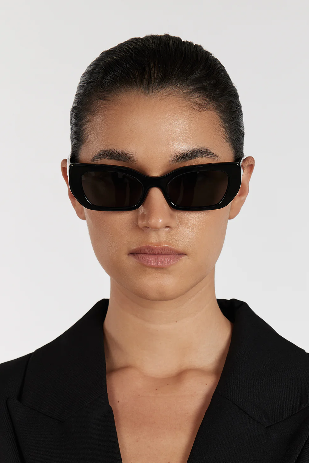 ELISA JOHNSON COOKIE IN GLOSS BLACK SUNGLASSES - Yukikoi