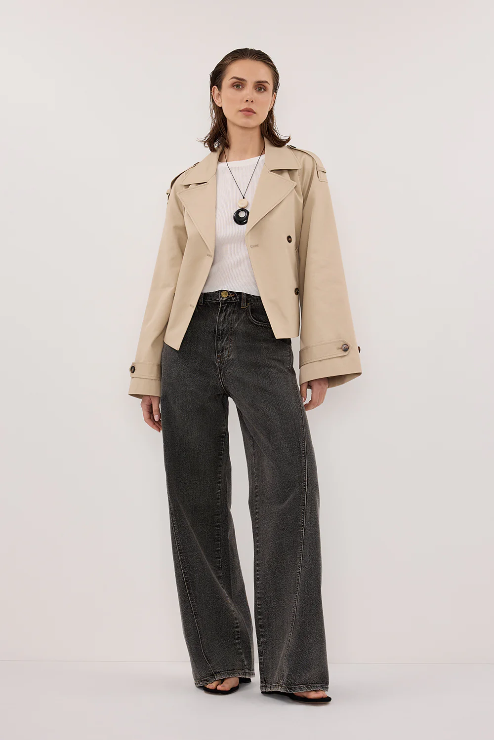 CARSON WASHED BLACK TALL WIDE LEG JEAN - Yukikoi