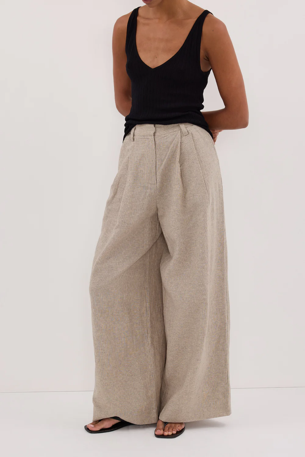 ELIAS OAT LINEN BLEND PANT - Yukikoi