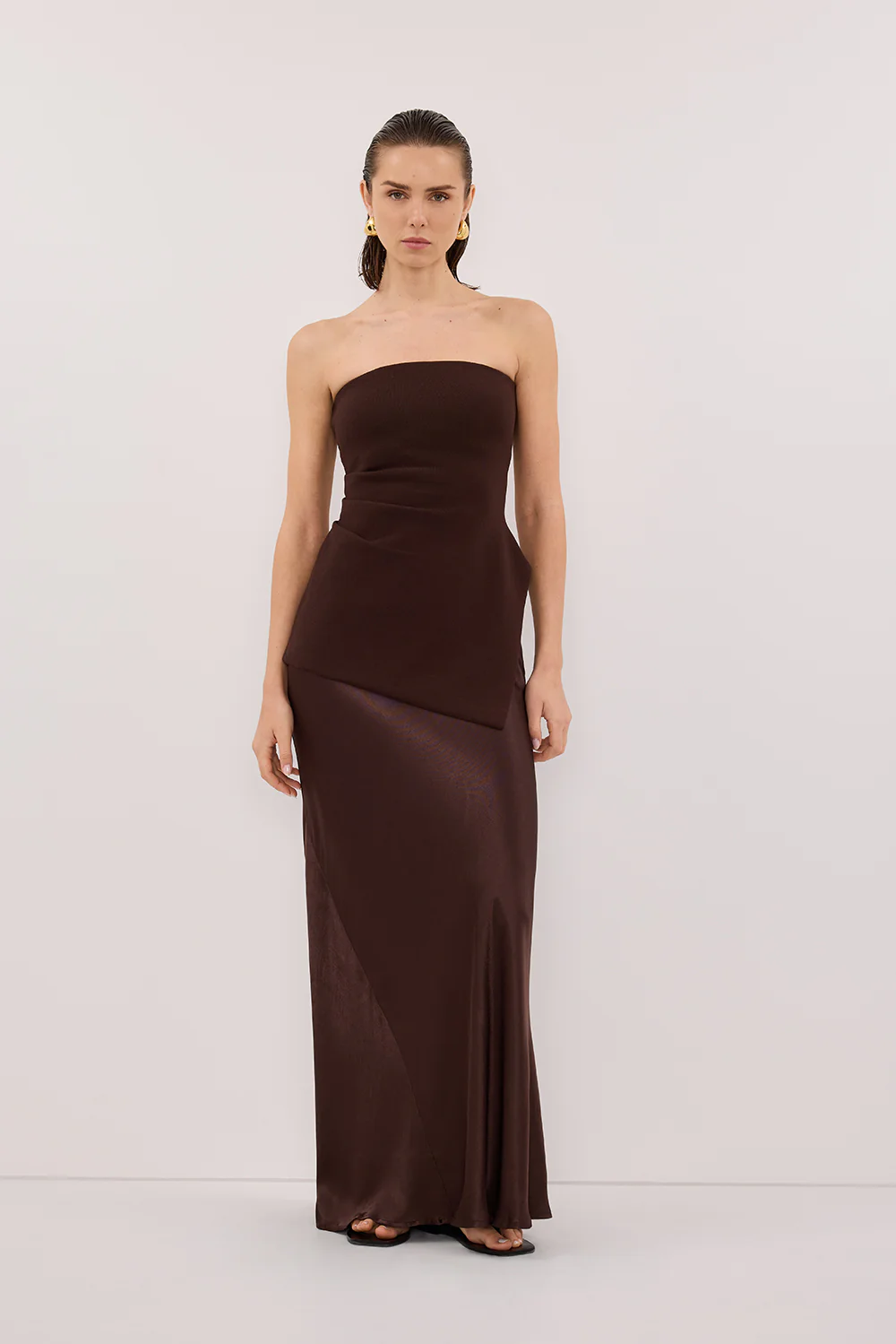 LUKE CHOC LONGLINE BANDEAU TOP - Yukikoi