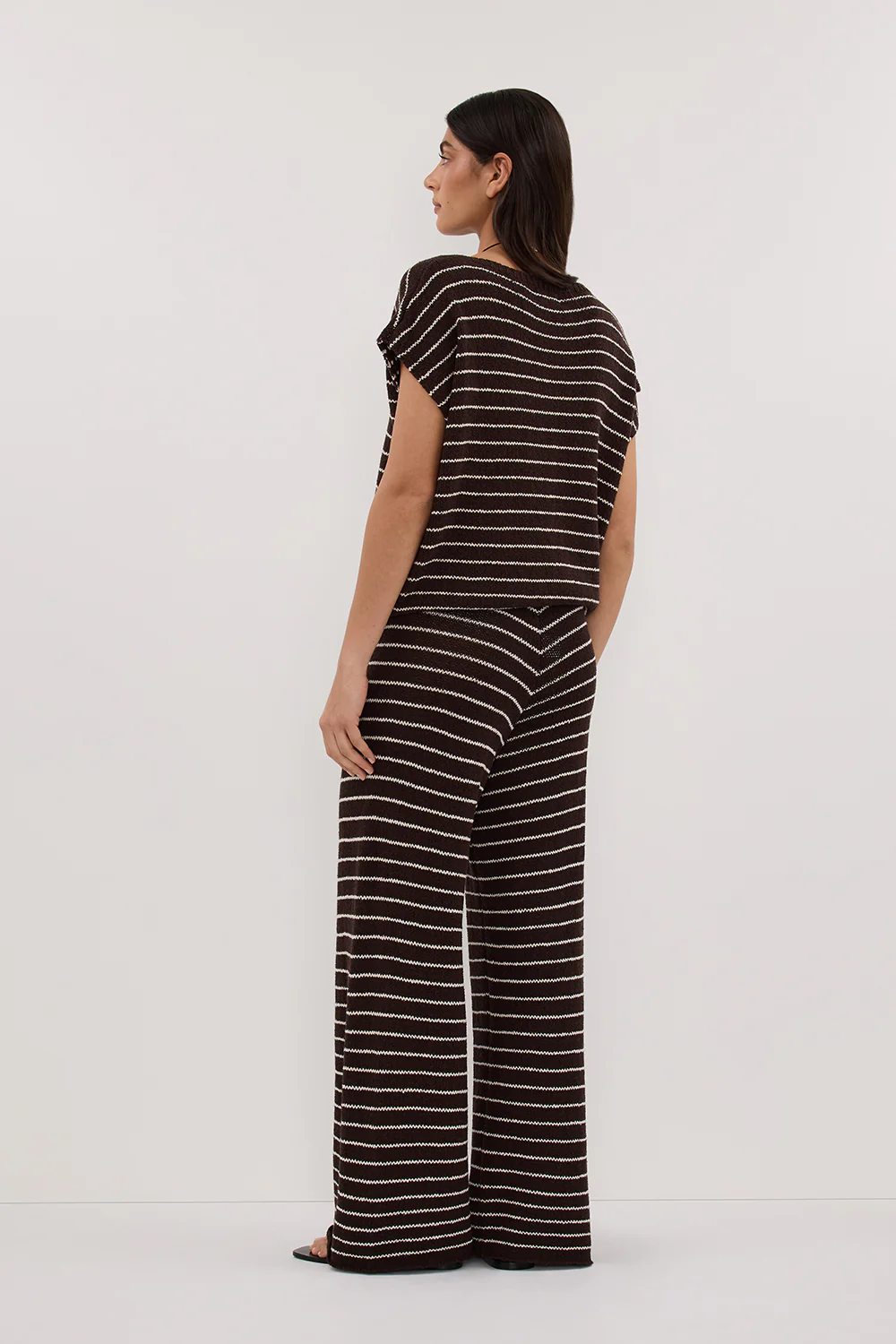 ASPEN CHOC STRIPE KNIT TOP - Yukikoi