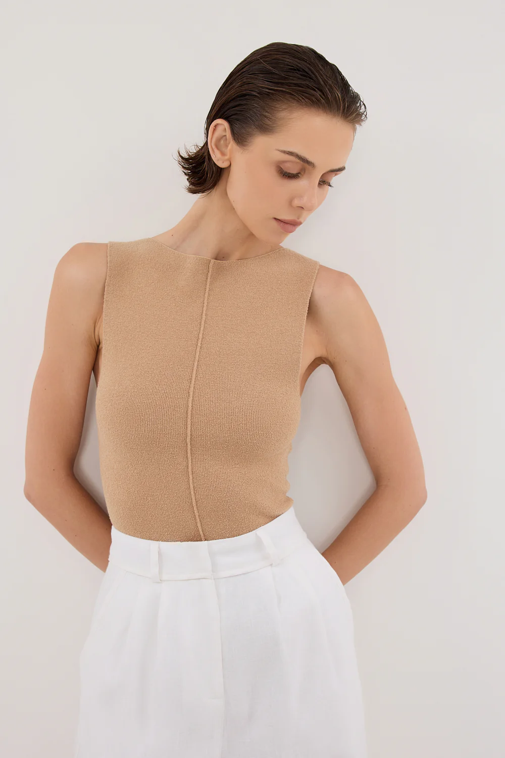 OWEN TAN BOAT NECK TOP - Yukikoi