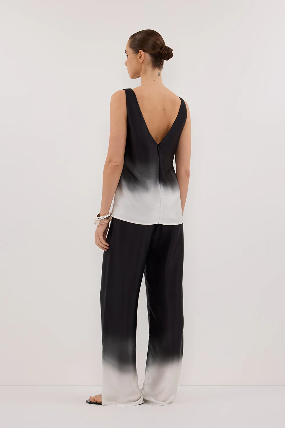 HUXLEY OMBRE SILK TOP - Yukikoi