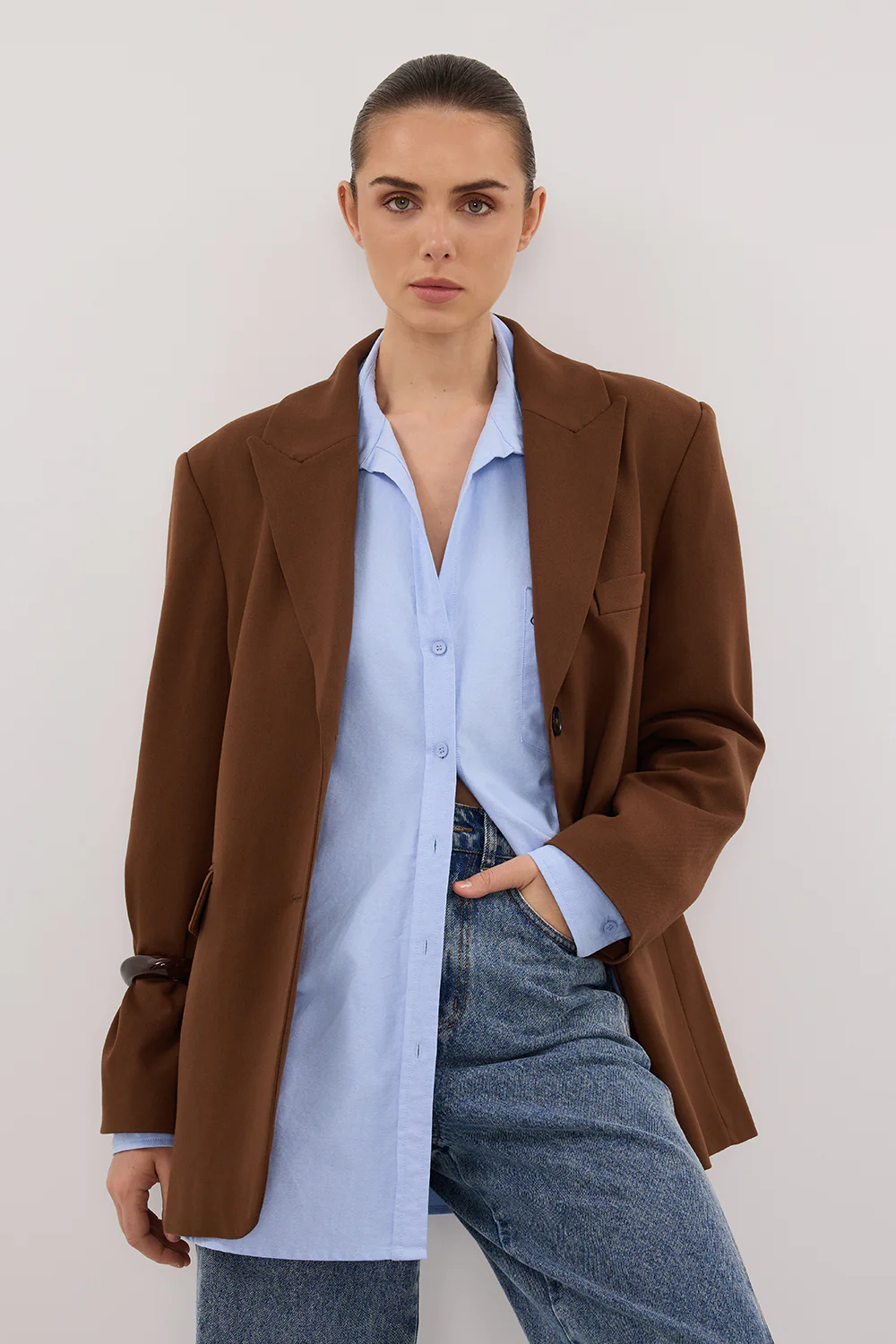 HARLEY RUST BOYFRIEND BLAZER - Yukikoi